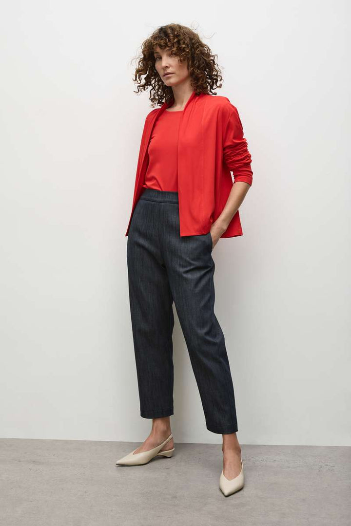 Relaxed Boat Neck in Poppy F01 2630 by MELA PURDIE