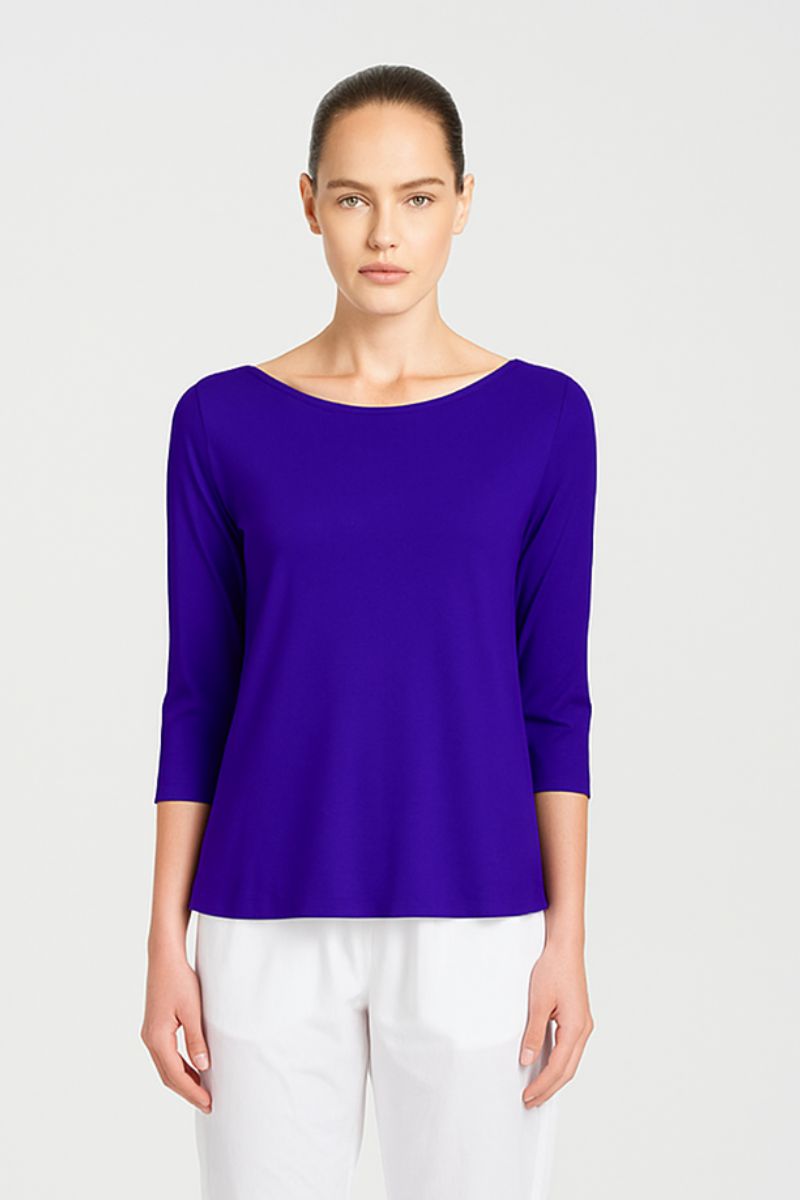Relaxed Boat Neck in Cobalt by Mela Purdie
