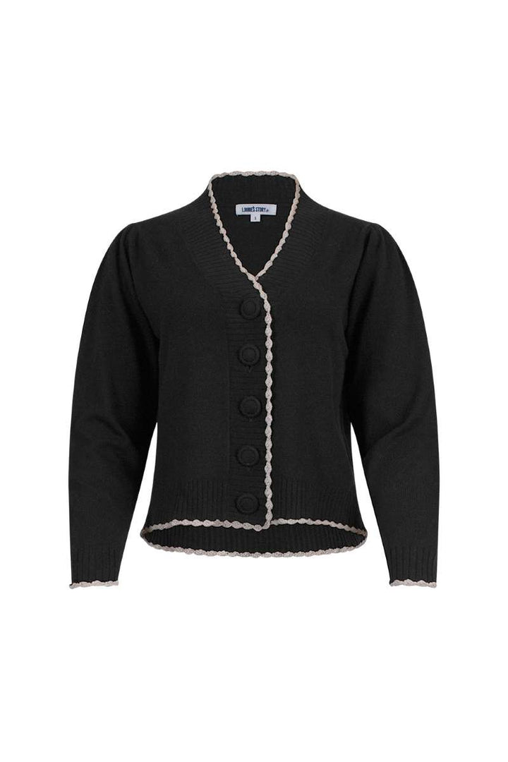 Rosalind Cardi in Black LSK2503 by Loobie's Story in Black, size XS