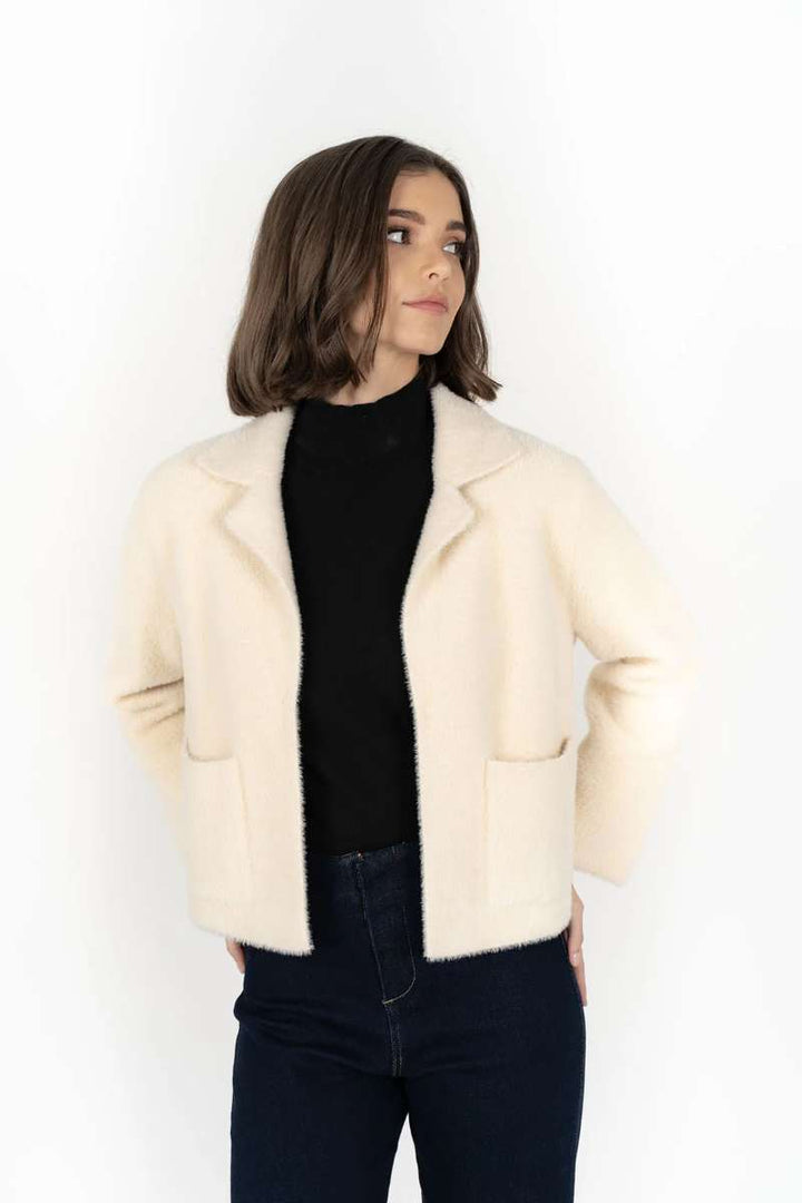 Sabine Jacket HW25606 by Humidity Lifestyle in Cream, size XS