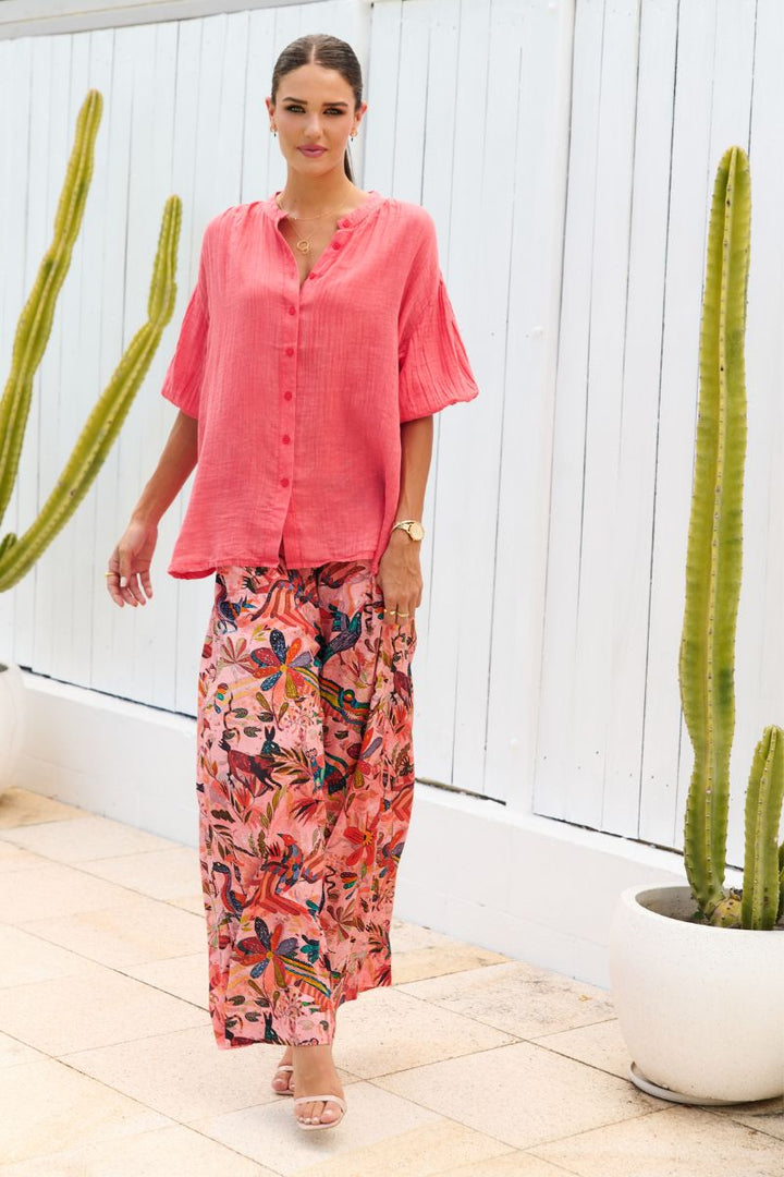 Weekends Scarlett Pants in Floral Multicolour in M / Multicolor