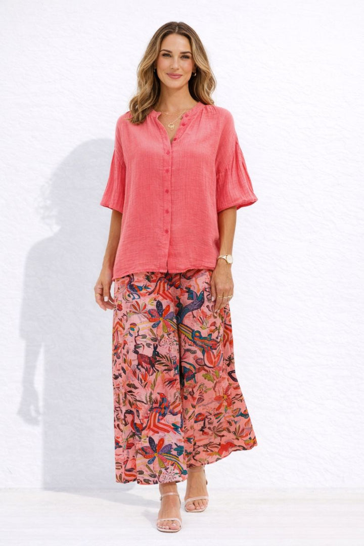 Weekends Scarlett Pants in Floral Multicolour in M / Multicolor