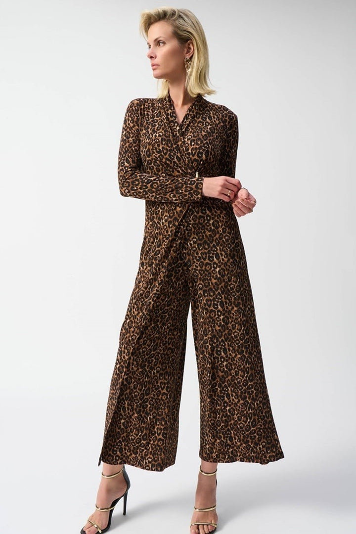 silky-knit-animal-print-culotte-jumpsuit-in-beige-black-joseph-ribkoff-front-view_1200x