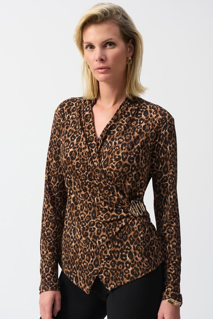 silky-knit-animal-print-fitted-top-in-beige-black-joseph-ribkoff-front-view_1200x