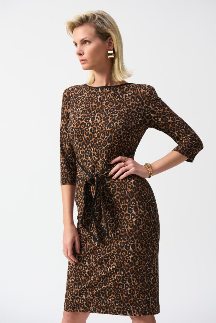 silky-knit-animal-print-sheath-dress-in-beige-black-joseph-ribkoff-front-view_1200x