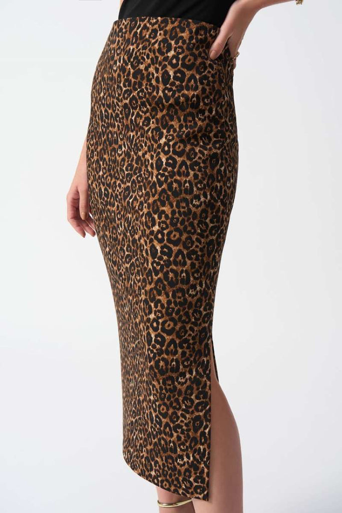silky-knit-animal-print-skirt-in-beige-black-joseph-ribkoff-front-view_1200x