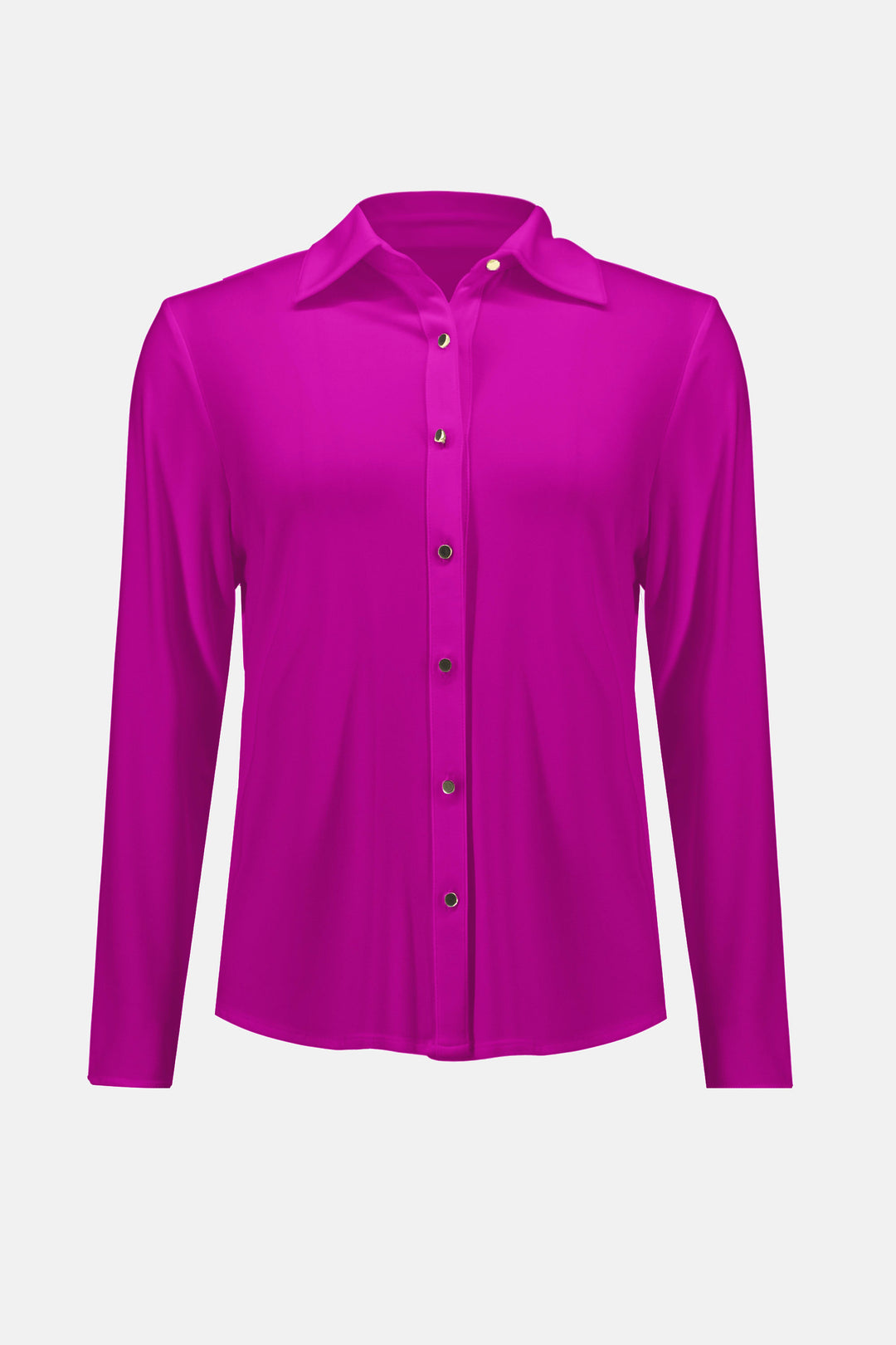 Silky Knit Button-Front Straight Blouse 253941 by Joseph Ribkoff
