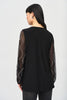 silky-knit-tunic-with-beaded-sleeve-in-black-joseph-ribkoff-back-view_1200x