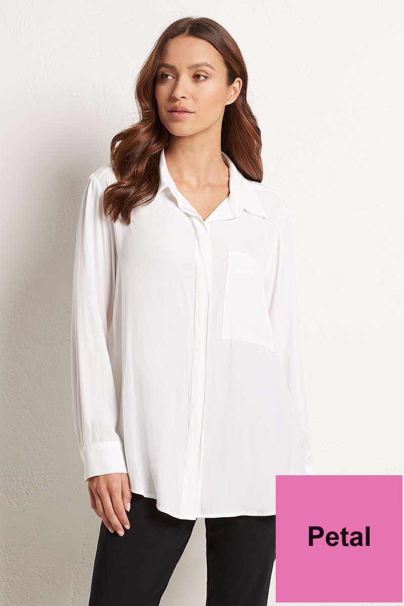 MELA PURDIE Single Pocket Shirt in Petal F67 7741 Weekends