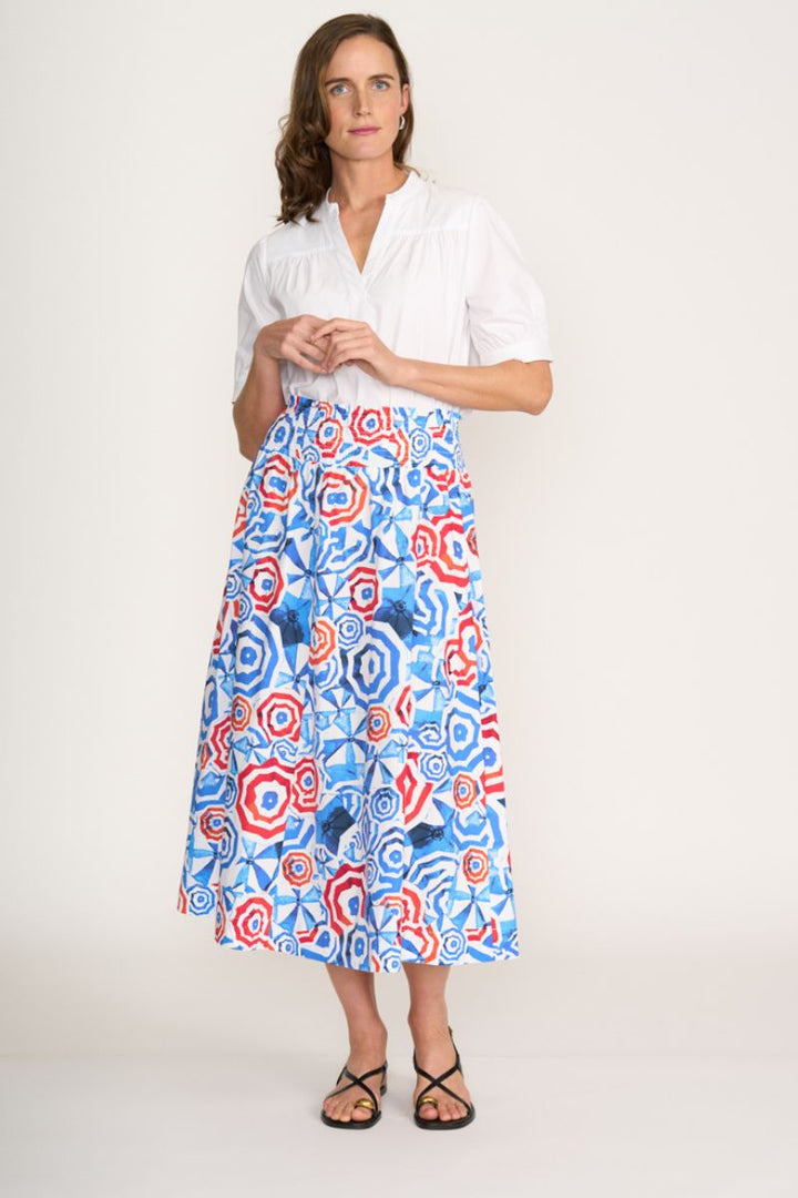 Skirted Ahead Skirt in Catalina Print CFO7916 by Foil in Blue / 8