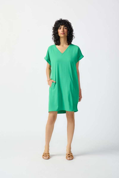 stretch-woven-straight-dress-in-island-green-joseph-ribkoff-front-view_1200x