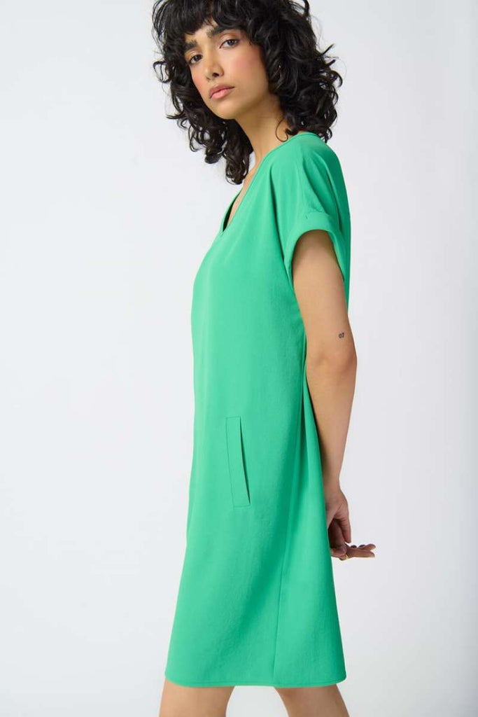 stretch-woven-straight-dress-in-island-green-joseph-ribkoff-side-view_1200x