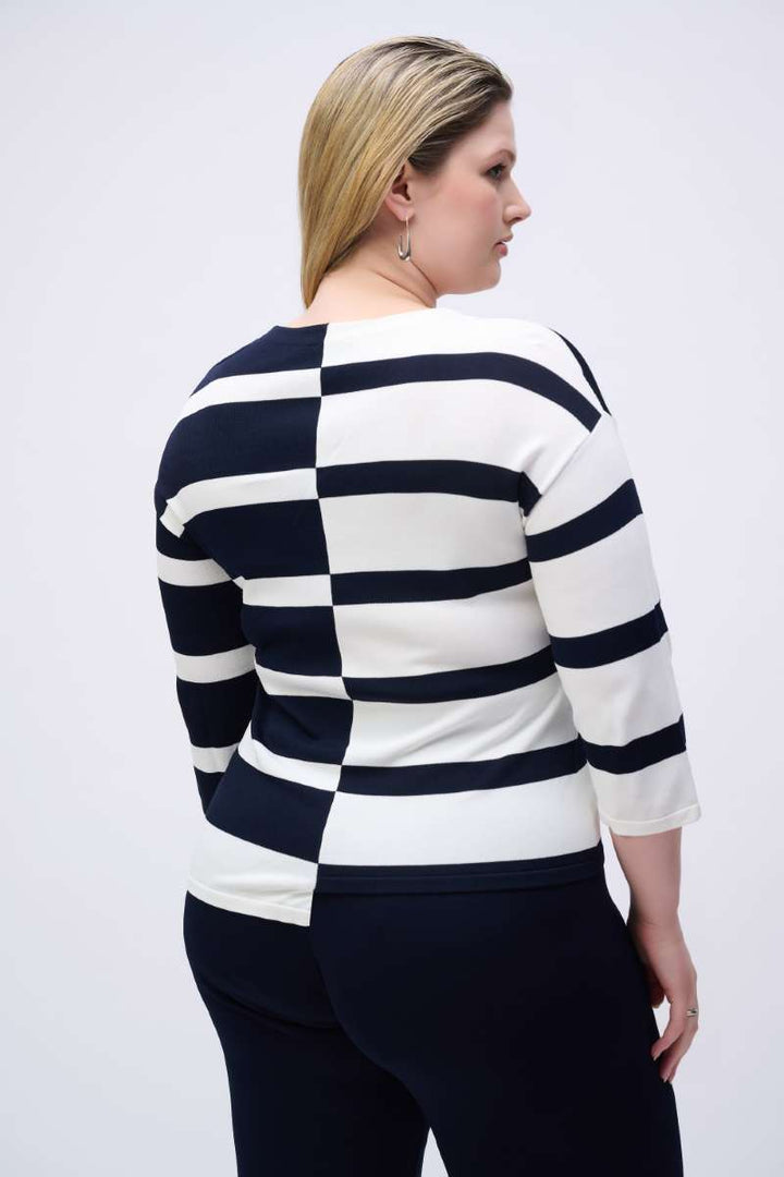 striped-sweater-knit-v-neck-pullover-in-midnight-blue-vanilla-joseph-ribkoff-back-view_1200x