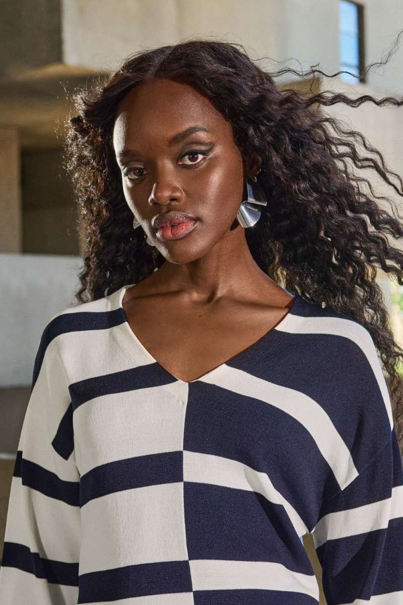 striped-sweater-knit-v-neck-pullover-in-midnight-blue-vanilla-joseph-ribkoff-front-view_1200x