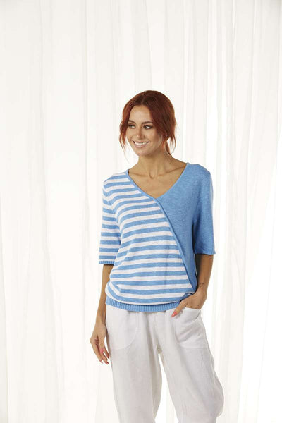 striped-vee-neck-crossover-short-sleeve-top-in-blue-white-bella-front-view_1200x