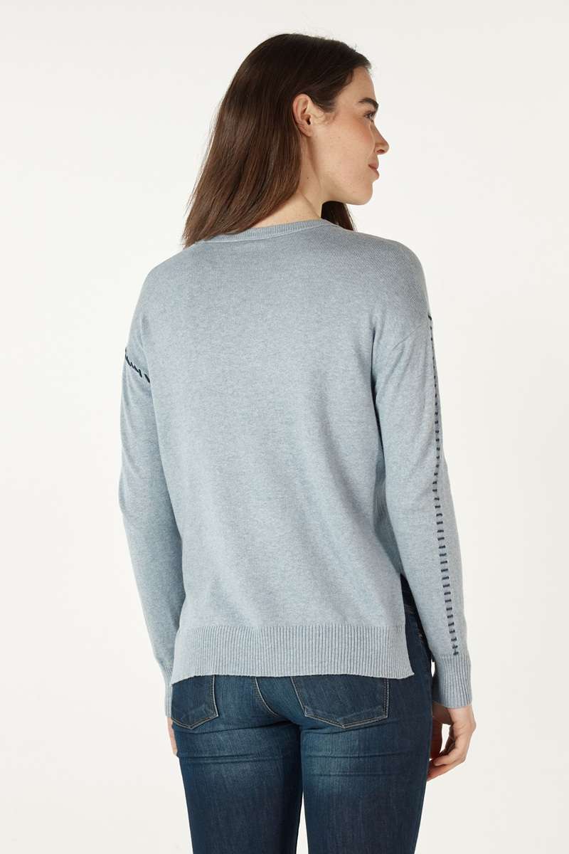 Super Star Jumper in Chambray ZP7138 by Zaket & Plover