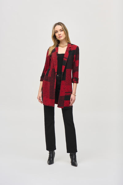 sweater-knit-patchwork-print-long-blazer-in-black-red-joseph-ribkoff-front-view_1200x