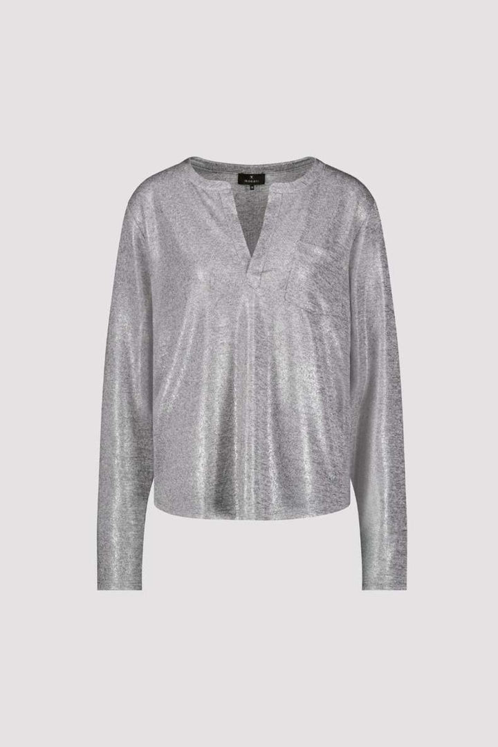 T-Shirt in Chrome Melange 808650MNR by Monari in Chrome Melange, size 34