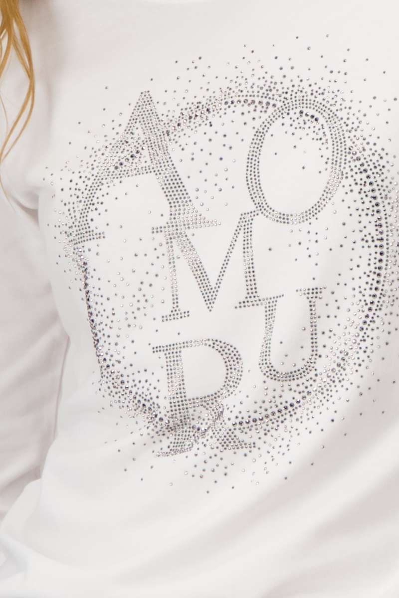 T-Shirt in Off White 808530MNR by Monari