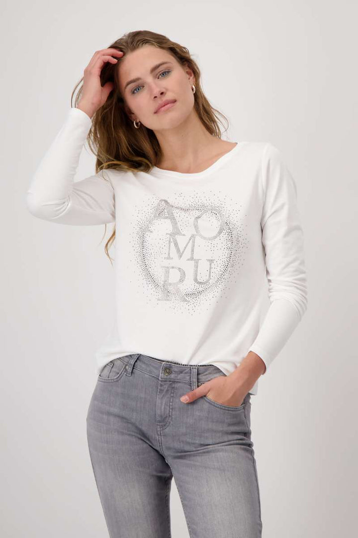 T-Shirt in Off White 808530MNR by Monari in Off White, size 34