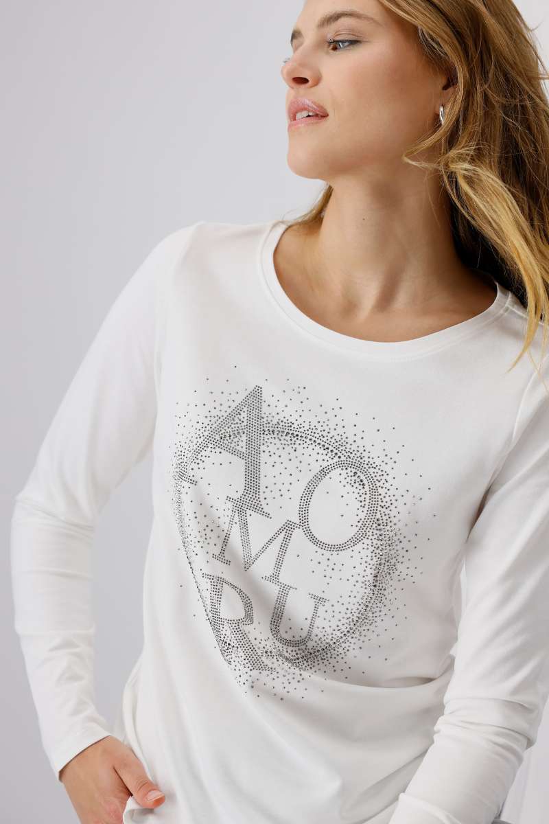 T-Shirt in Off White 808530MNR by Monari