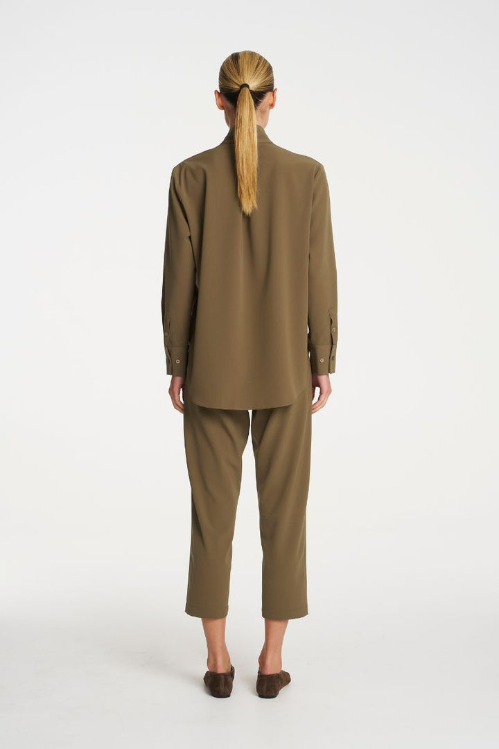 Tapered Flat Pant in Ermine by Mela Purdie