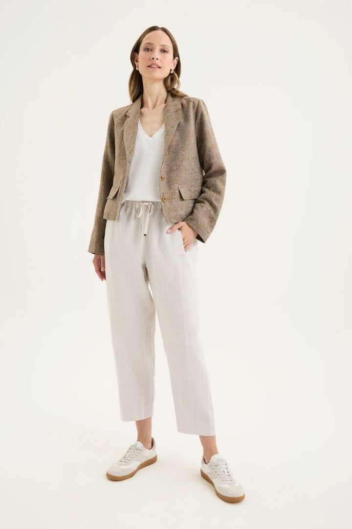 Tirari Slim Pant in Twine by Yarra Trail in Beige / 8