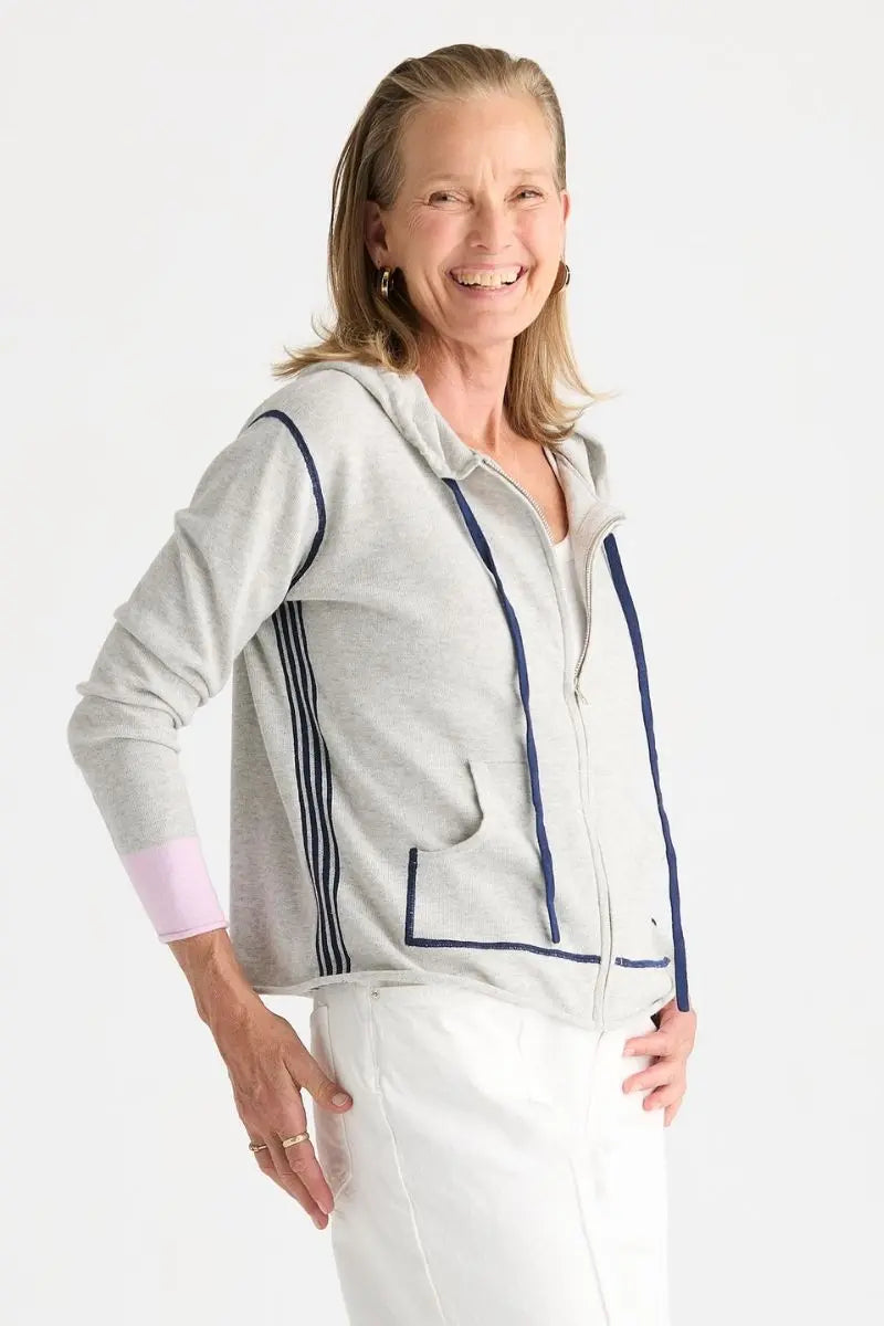 Sports Hoodie in Light Marle by Zaket & Plover – ZP8816