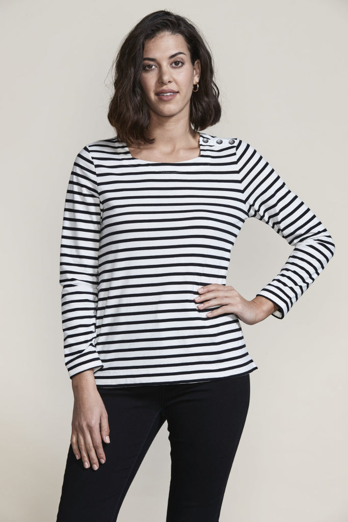Lania-the-Label-Trend-Stripe-Top-Black-Stripes-NLA3070-Front View1_1200px