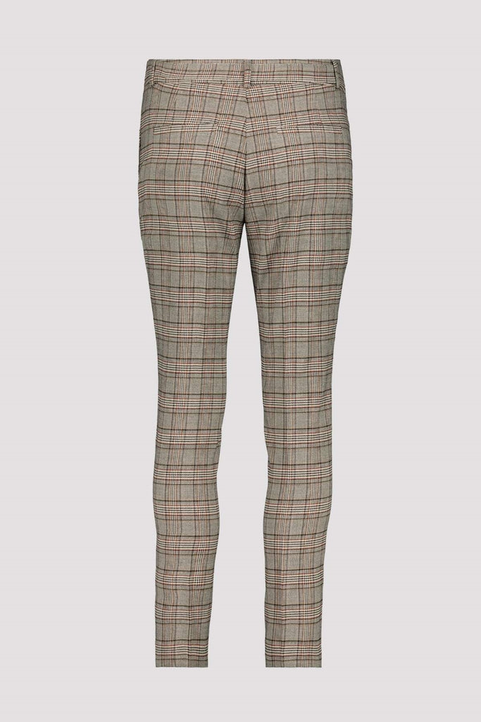 Monari-Trousers-Checked-Muskat-Pattern-805454MNR-Back View_1200px