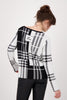 Monari-Check-Color-Block-Sweater-Black-805540MNR-Back View_1200px