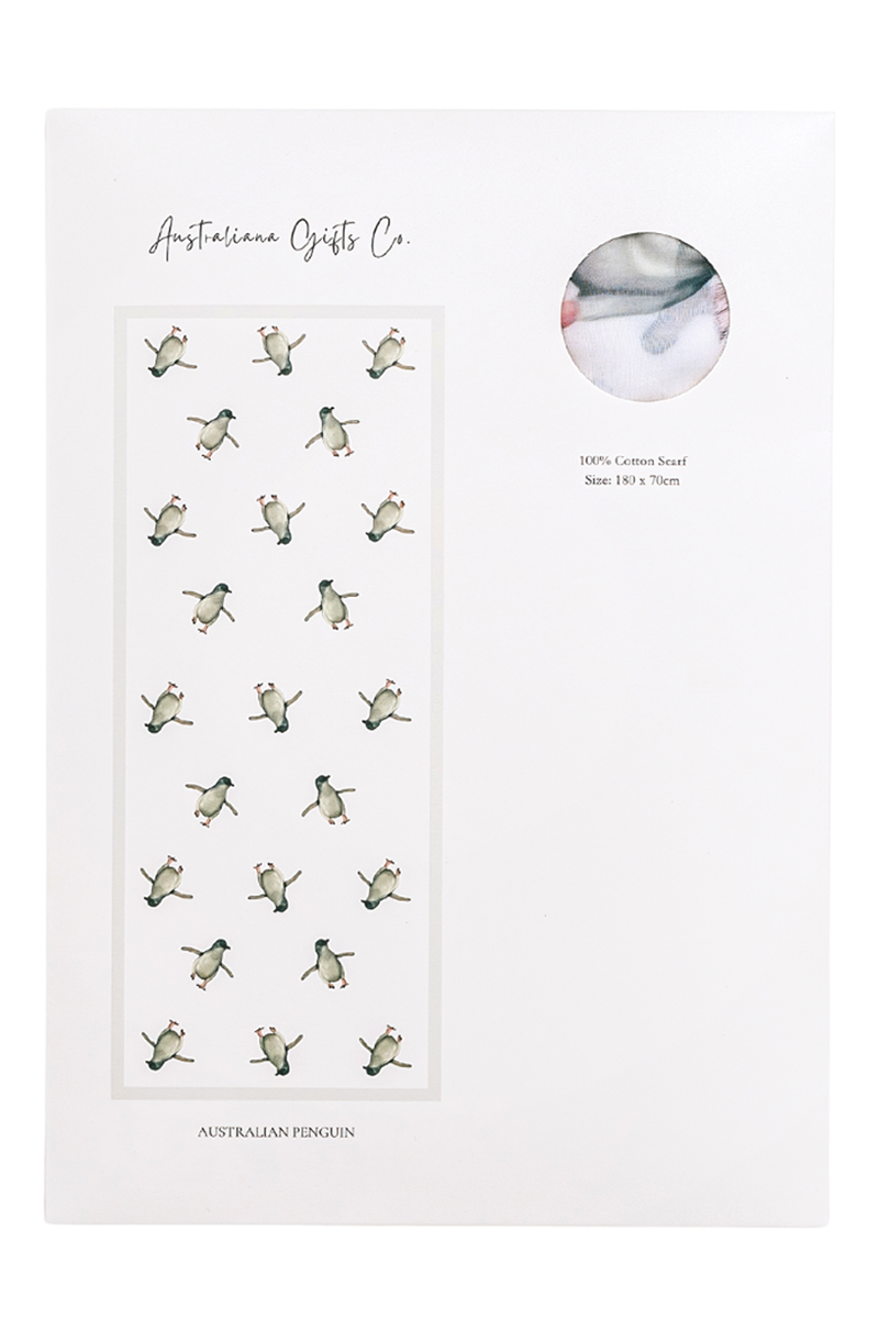 Écharpe Pingouin Blanc AGCS1013 par Australiana Gifts Co