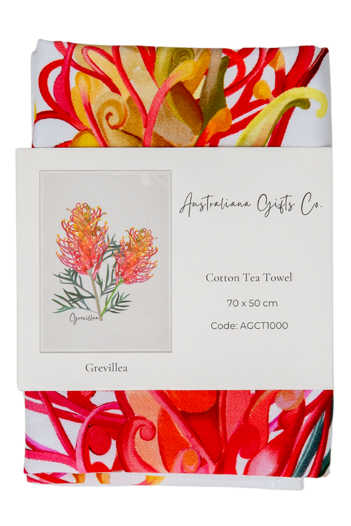 Grevillea Tea Towel AGCT1000 by Australiana Gifts Co