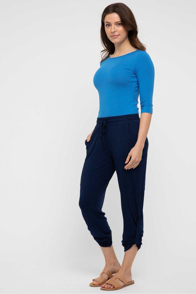 Ada Bamboo Boat Neck Top in French Blue by Bamboo Body style {{product.sku}} - buy from Weekends on 2nd Ave at {{shop.url}} or visit our shop at Second Ave Plaza on the corner of Beaufort Street & Second Avenue Mount Lawley WA