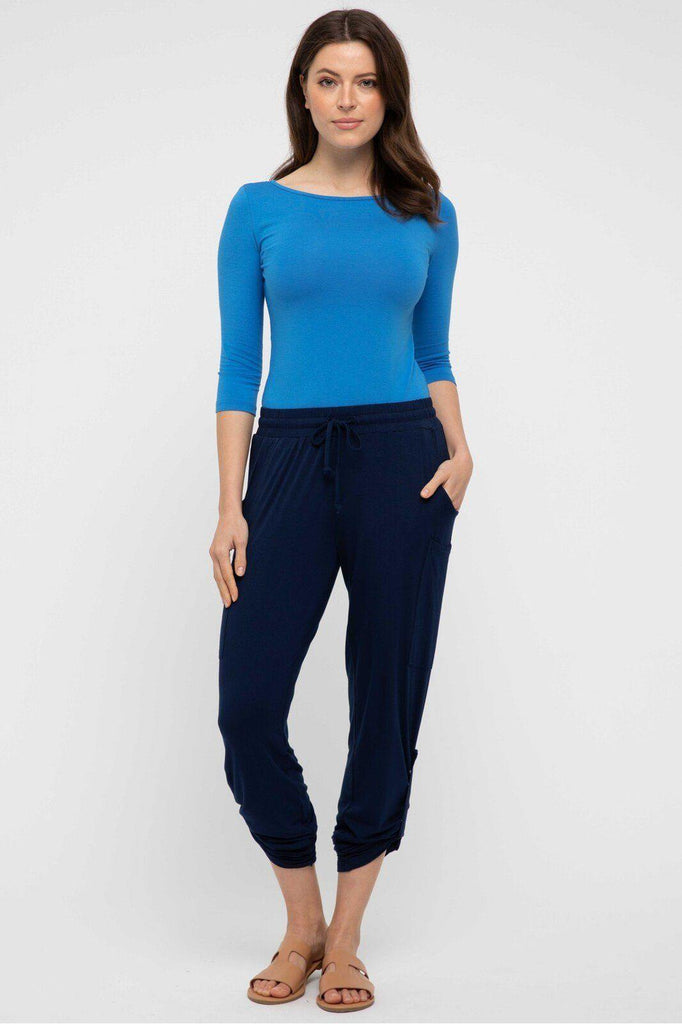 Ada Bamboo Boat Neck Top in French Blue by Bamboo Body style {{product.sku}} - buy from Weekends on 2nd Ave at {{shop.url}} or visit our shop at Second Ave Plaza on the corner of Beaufort Street & Second Avenue Mount Lawley WA