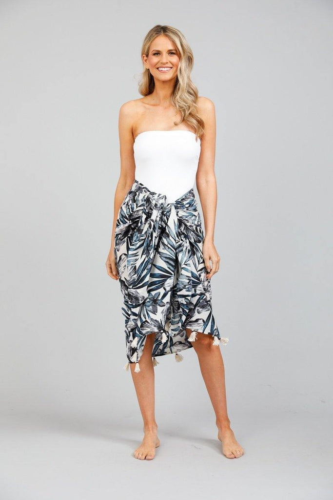 Getaway Sarong in Palm Print by Holiday - Weekends on 2nd Ave
