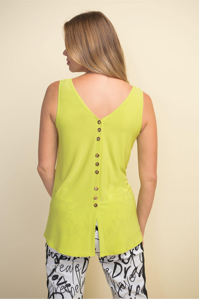 Back Button Top by Joseph Ribkoff style {{product.sku}} - buy from Weekends on 2nd Ave at {{shop.url}} or visit our shop at Second Ave Plaza on the corner of Beaufort Street & Second Avenue Mount Lawley WA