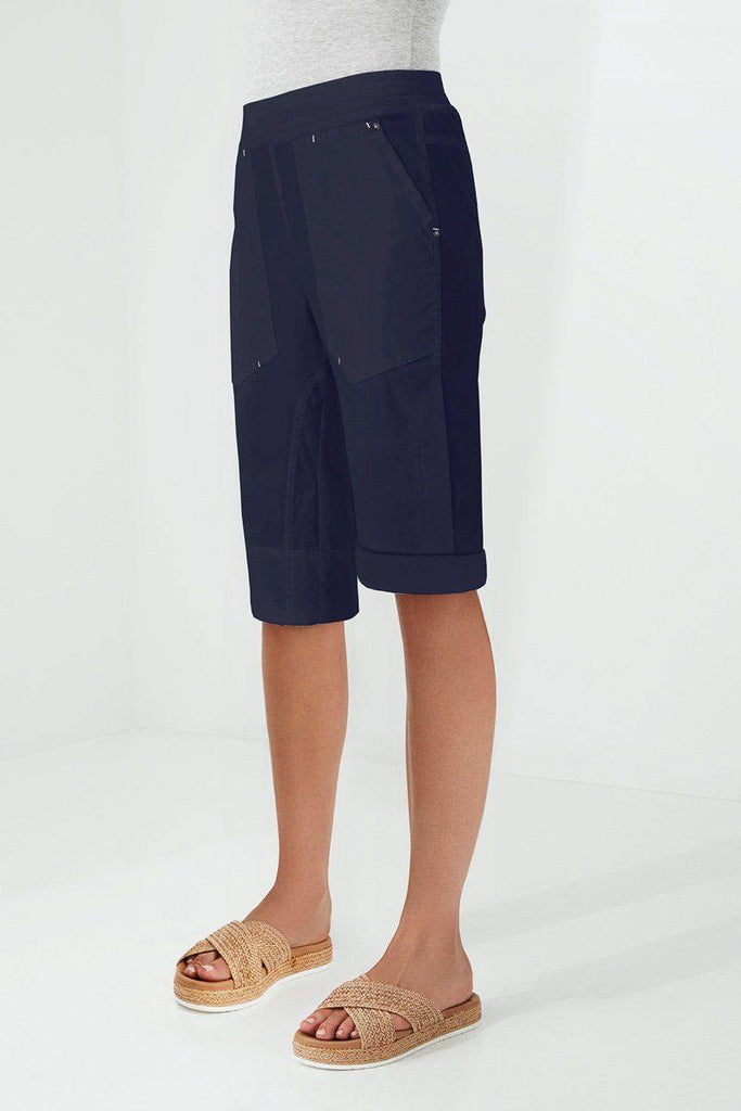 Cuffed Short by Lania The Label in Navy - Weekends on 2nd Ave - Lania The Label