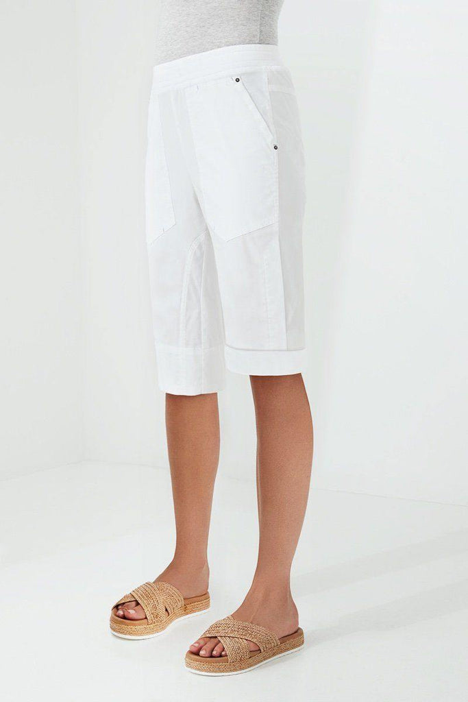 Cuffed Short by Lania The Label in White - Weekends on 2nd Ave - Lania The Label