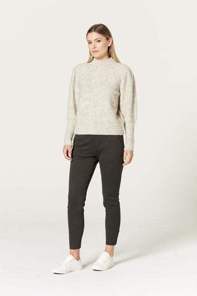 Cable-Melbourne-Queenie-Jumper-Oatmeal-CS21163-Side View_1200px