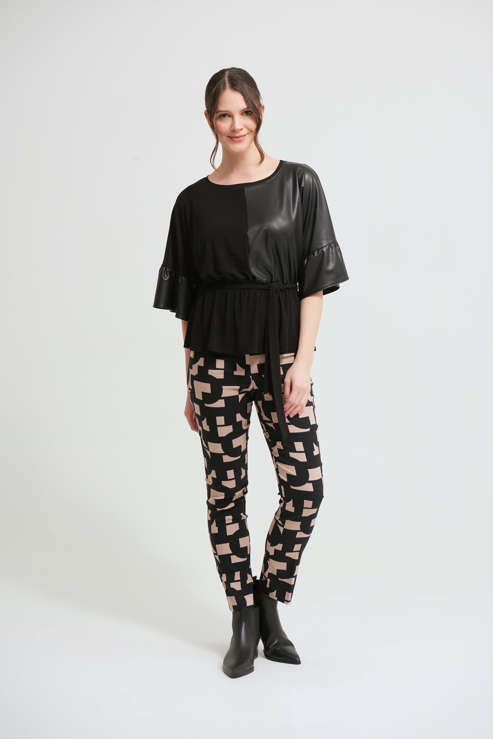 Joseph Ribkoff T Abstract Printed Top 214931 196 main image 1