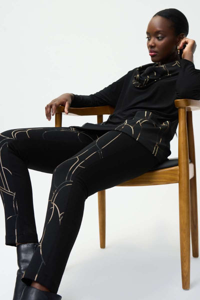 abstract-print-pants-in-black-gold-joseph-ribkoff-front-view_1200x