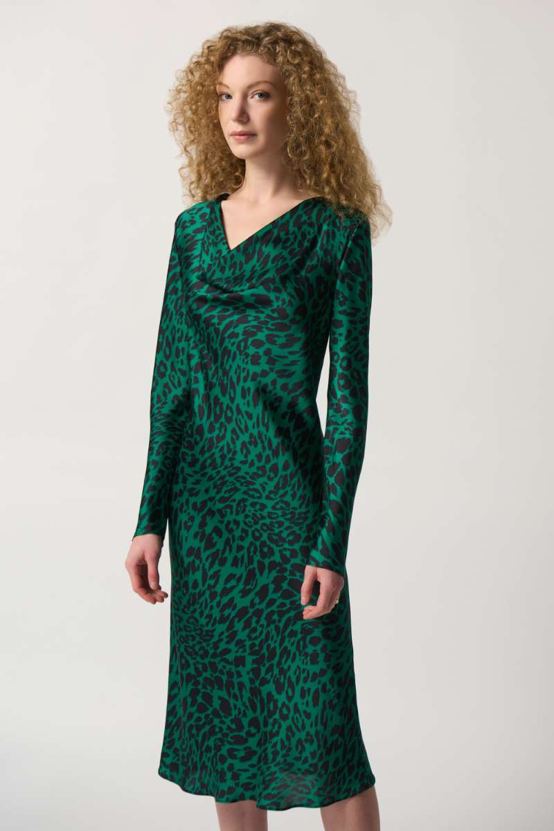 Green snakeskin deals print dress