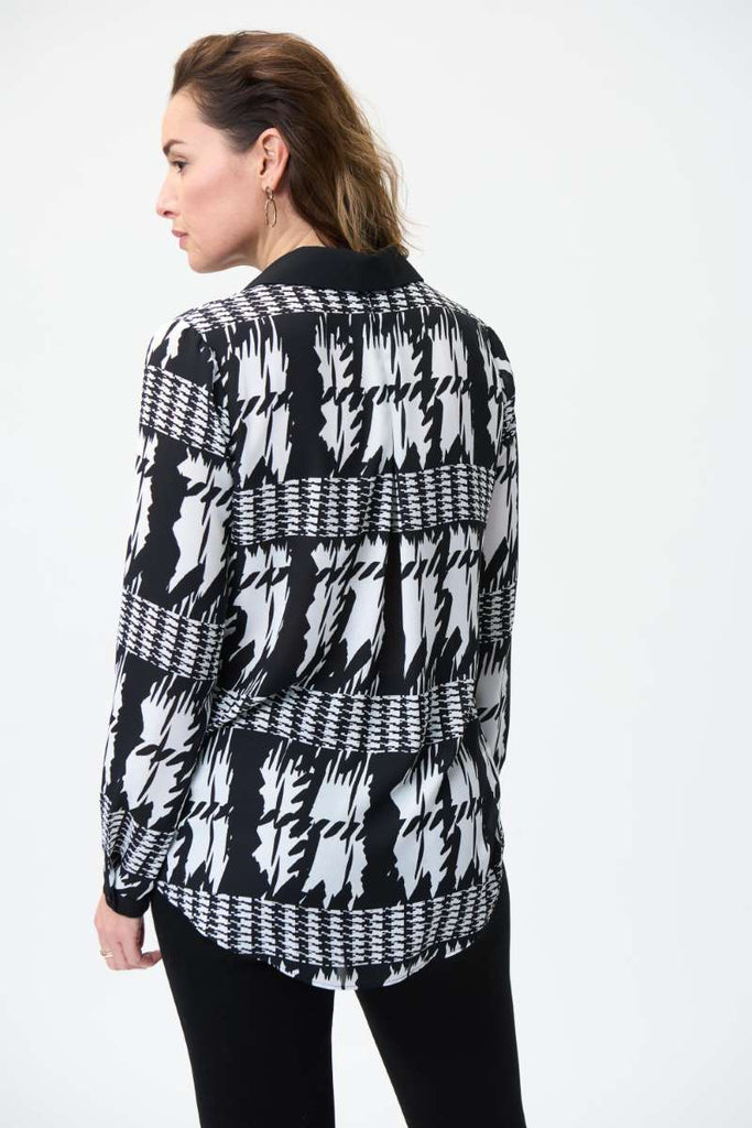 button-front-printed-blouse-in-vanilla-black-joseph-ribkoff-back-view_1200x