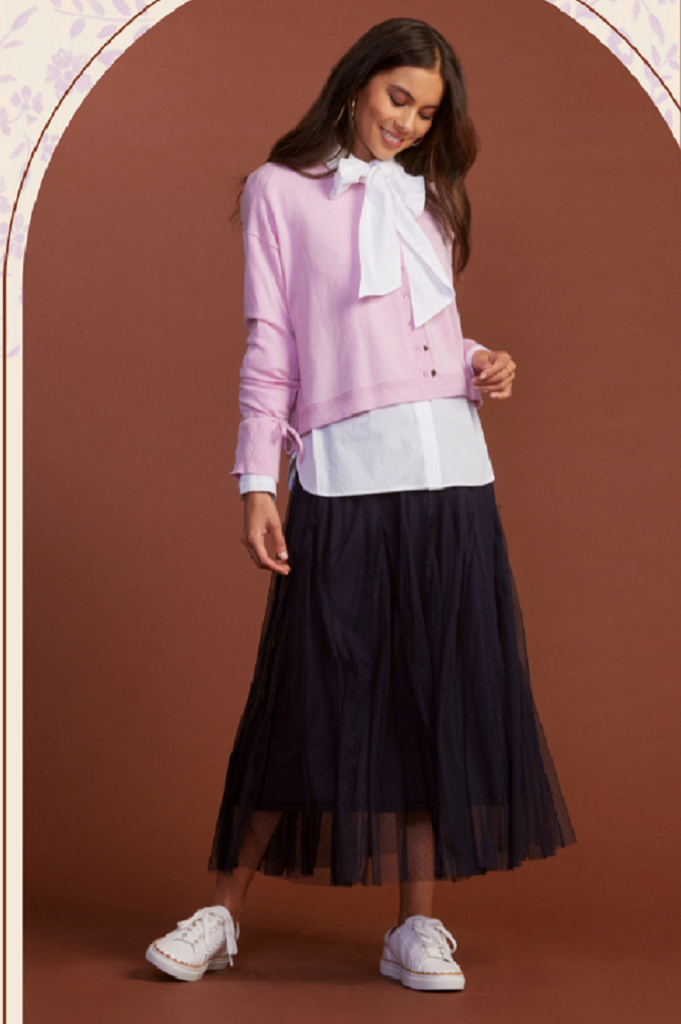 Loobie s Story Cora Godet Skirt Indigo LS2068 Weekends