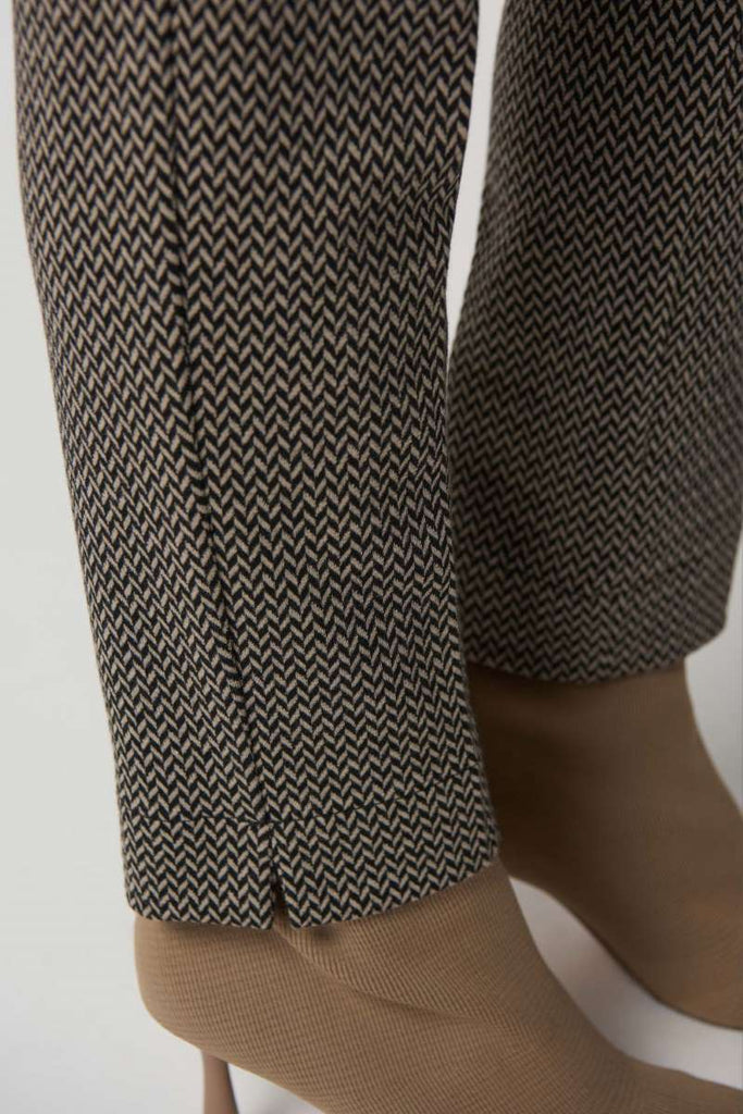 geometric-print-slim-fit-pants-in-black-beige-joseph-ribkoff-front-view_1200x