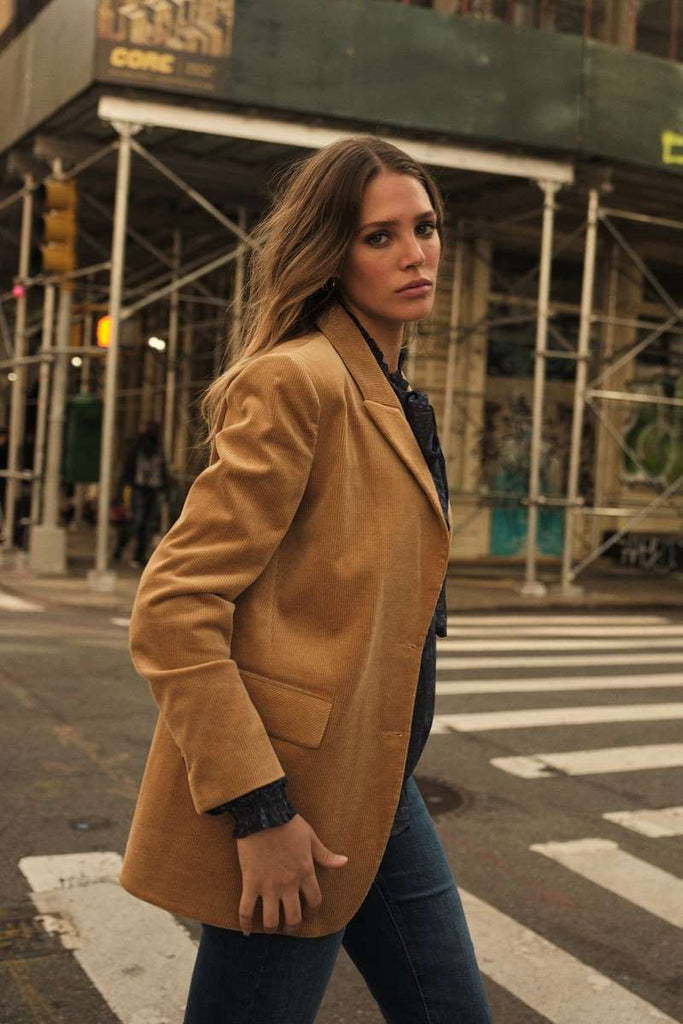 Mos Mosh Ivory Soft Cord Blazer in Chipmunk 145950MT1 Weekends