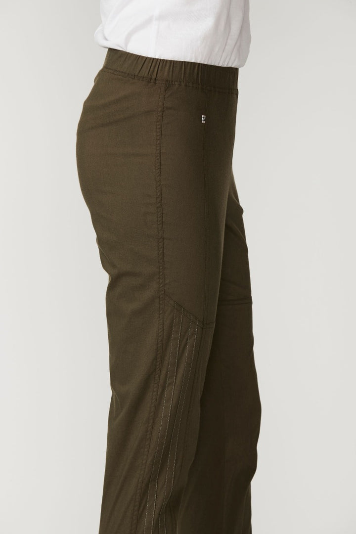 Lania-L.T.L-Port-7/8-Pant-Olive-NLA2743F-Side Detail View_1200px