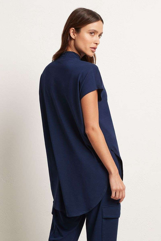 Mela Purdie Pitch Shell in Denim F01 8266 | Weekends