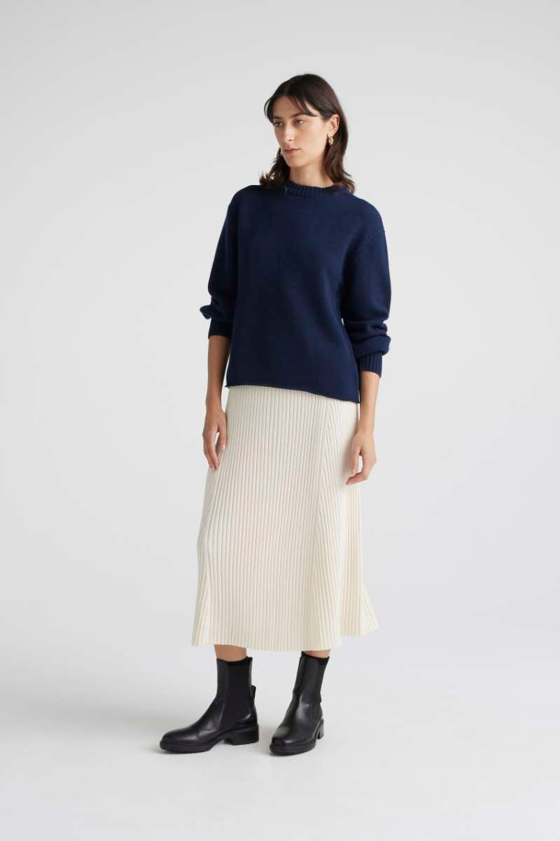 Relaxed Fit Jumper in Navy 5112-NY by Toorallie